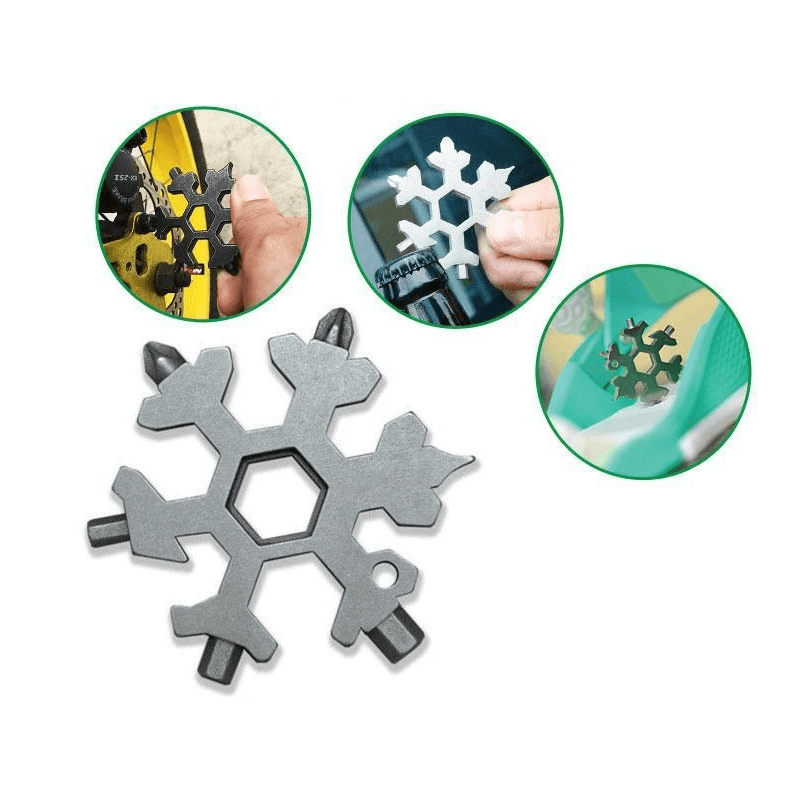 18-in-1 stainless steel snowflakes multi-tool