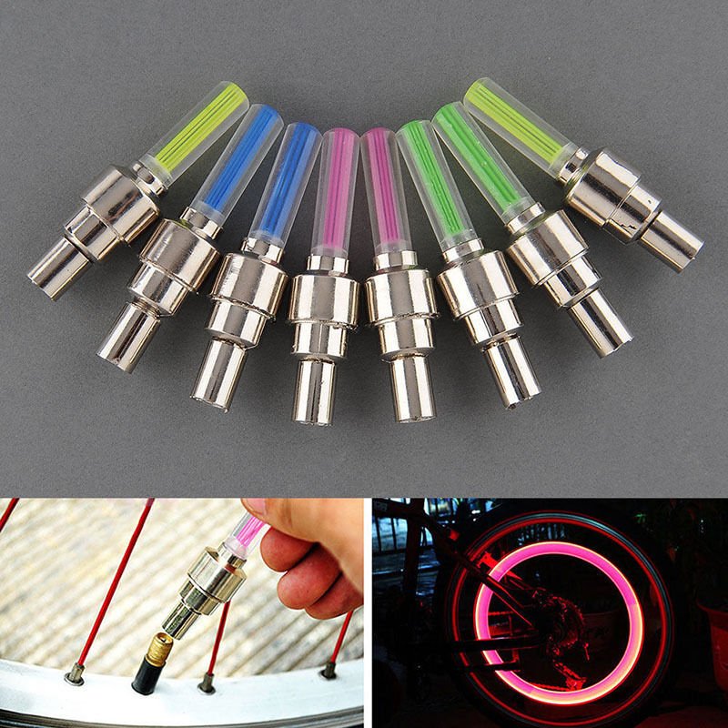 Neon Lights Color Tyre Wheel Valve Cap Light LED Lamp for Cars Motorcycles