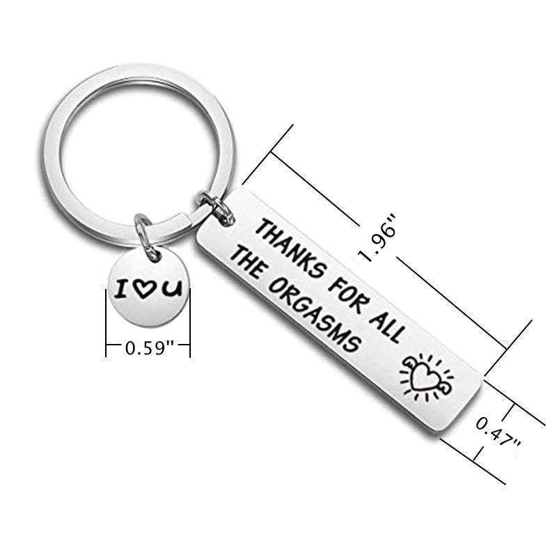 For Love - Thanks For All The Orgasms Keychain