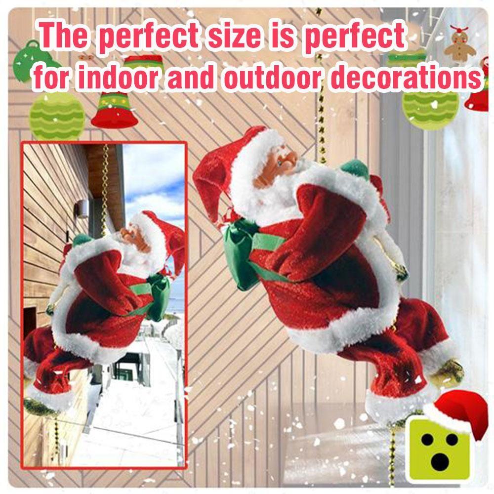 Electric Plush Ladder Climbing Santa