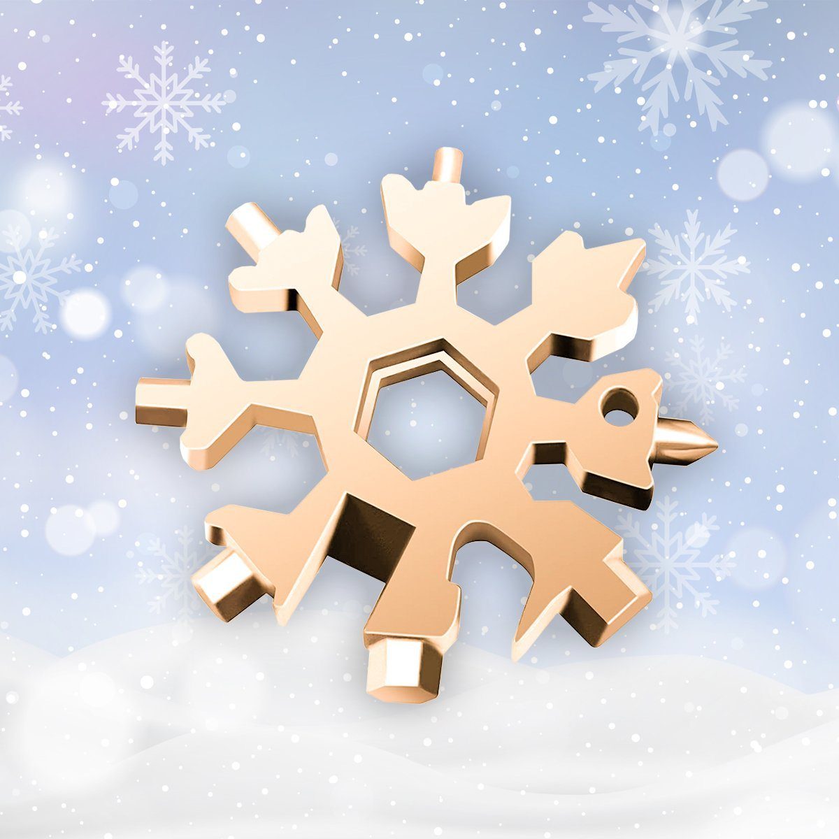 18-in-1 stainless steel snowflakes multi-tool