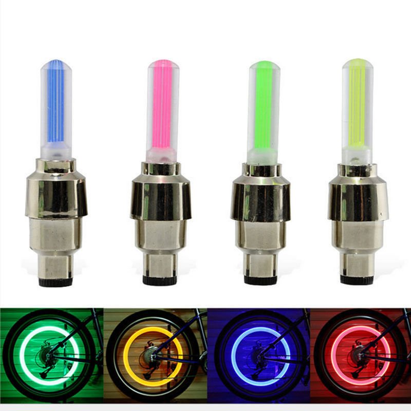 Neon Lights Color Tyre Wheel Valve Cap Light LED Lamp for Cars Motorcycles