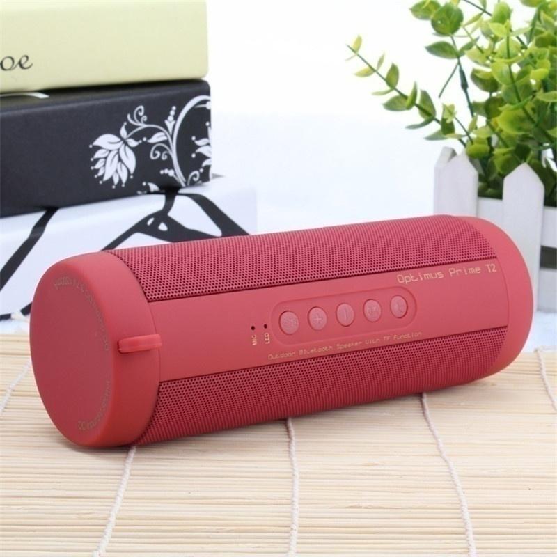 Waterproof Outdoor HIFI Column Speaker Wireless Bluetooth Speaker Subwoofer Sound Box with Flashlight Support FM Radio TF Mp3 Player Mobile Phone