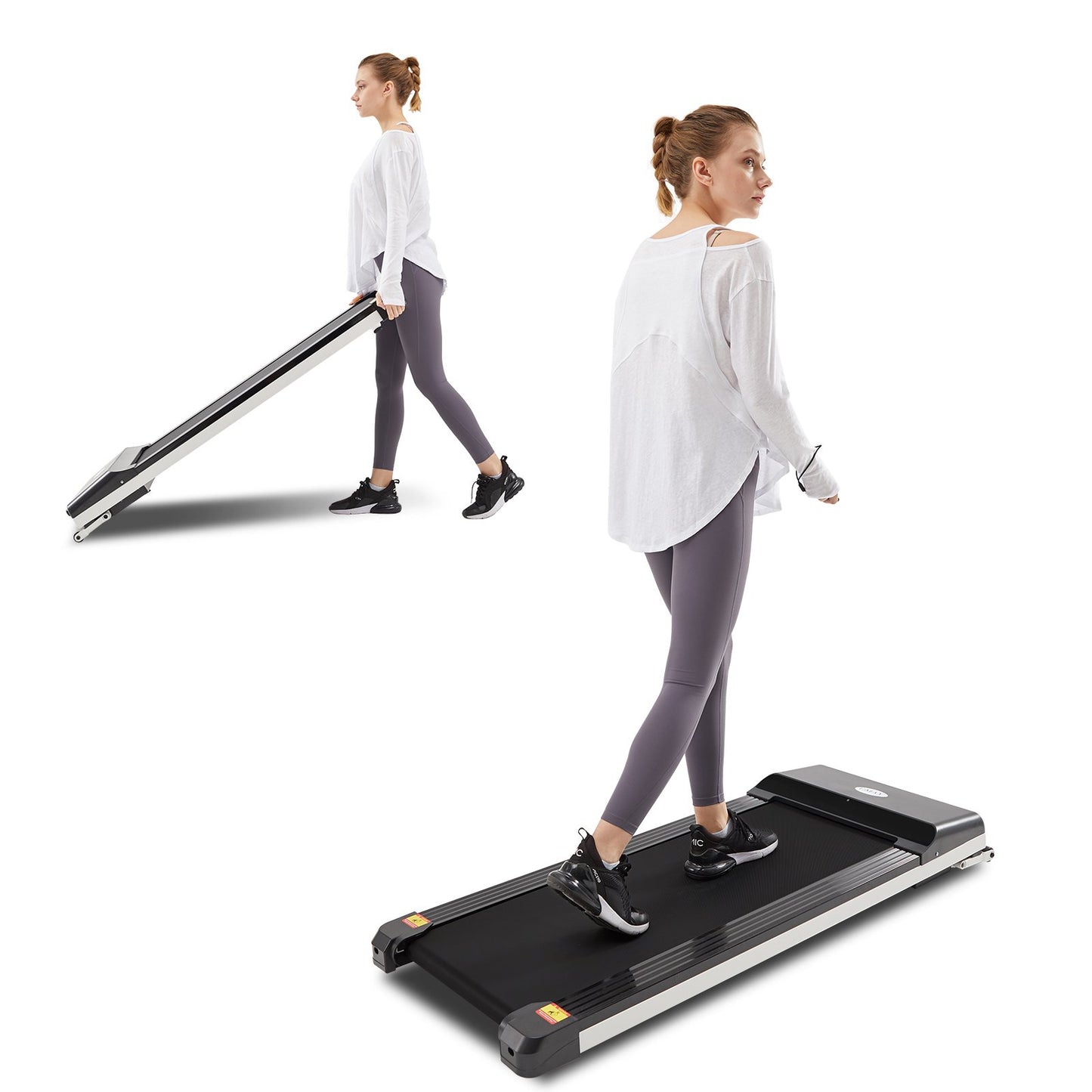 UMAY® foldable electric treadmill + SPAX professional fitness course