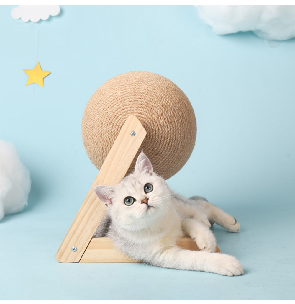 Cat Scratching Ball Toy Kitten Sisal Rope Ball Board Grinding Paws Toys Cats Scratcher Wear-resistant Pet Furniture supplies