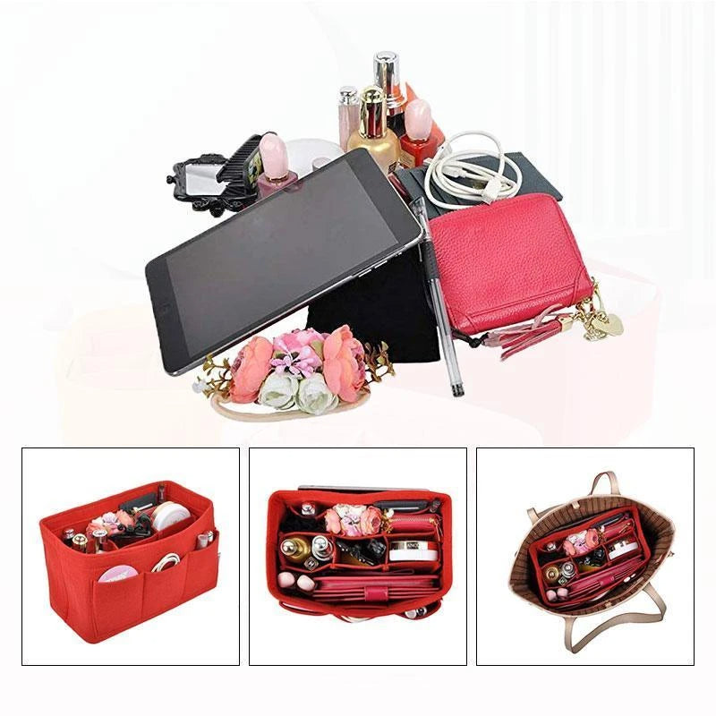 Felt Handbag Insert Organiser