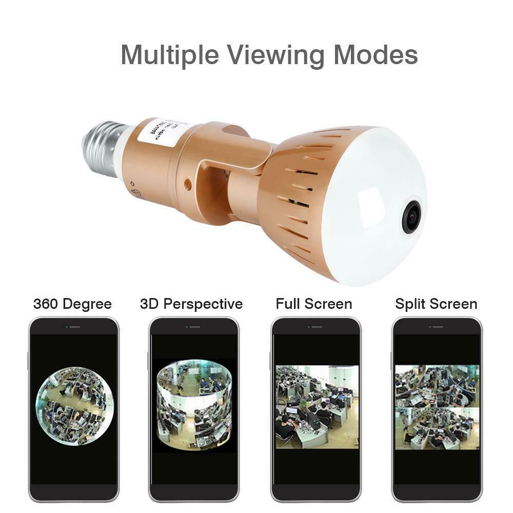 Smart Home LED Bulb Security Camera