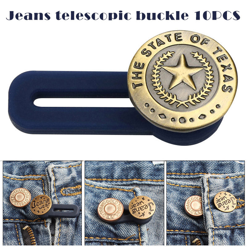 Jeans Retractable Button10Pcs