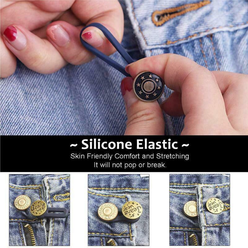 Jeans Retractable Button10Pcs