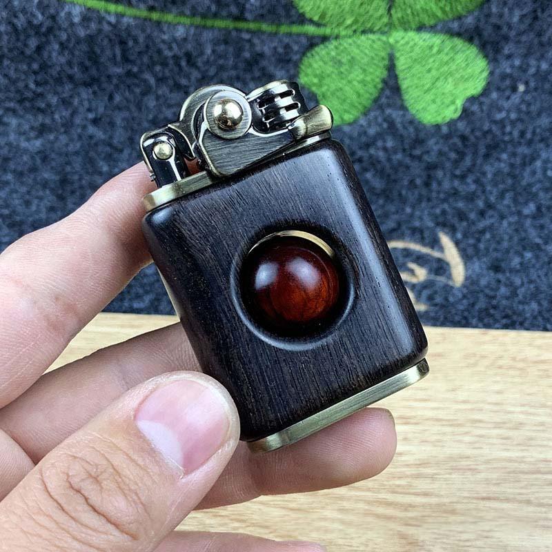 Rosewood handmade custom windproof kerosene to bead lighter（BUY 2 FREE SHIPPING!!）