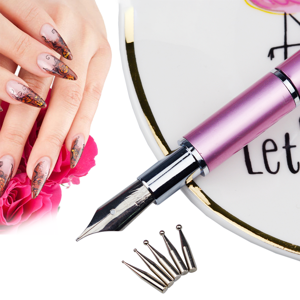 Article Nail Art Calligraphy Pen(With pen holder)